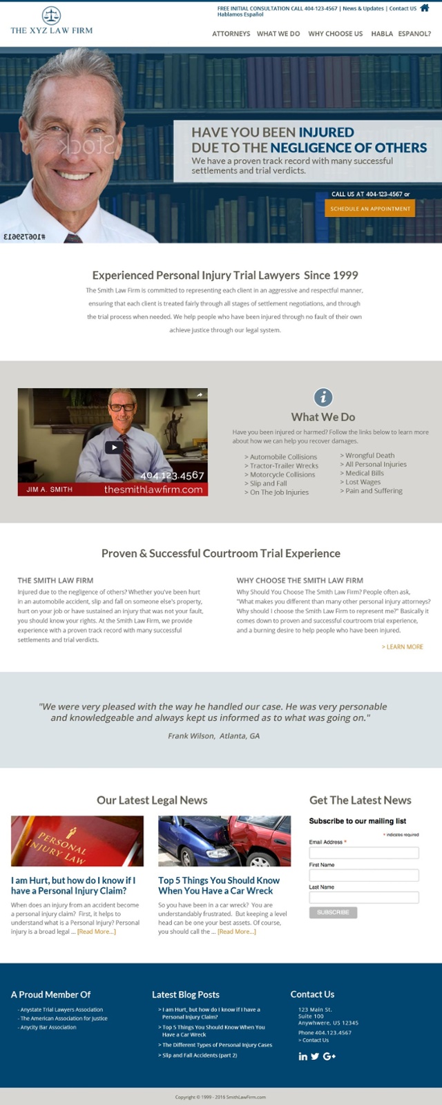 the smith law firm redesign 2
